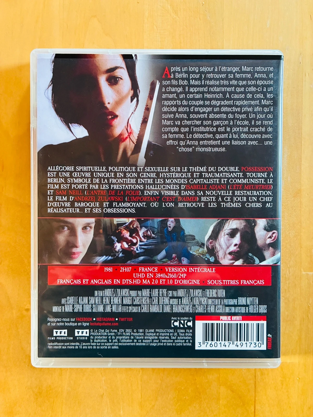 Blu-ray 4K Possession de Andrzej Zulawski. – photo 3